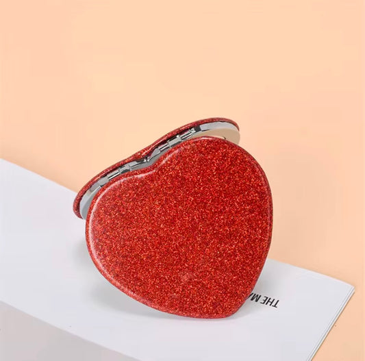 Ruby Red Heart Compact